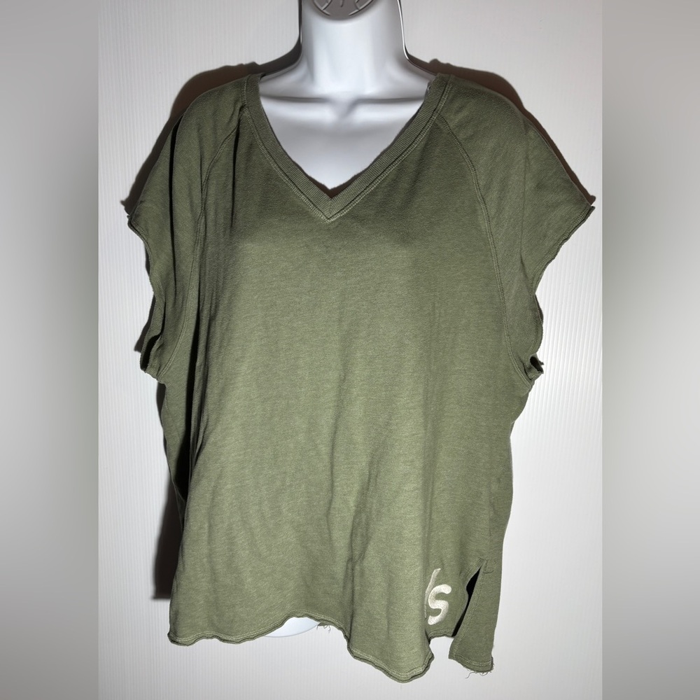 Green Victoria’s Secret cut off sweatshirt size large
